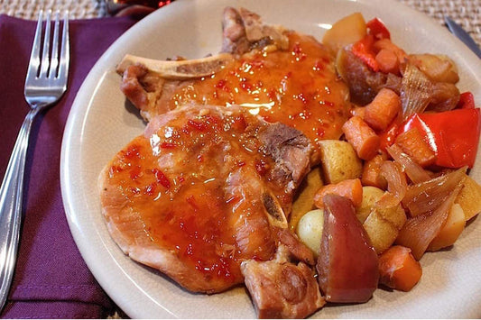 Sweet Red Chili Pork Chops
