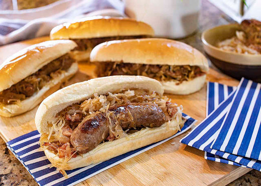 Beer and Kraut Brats
