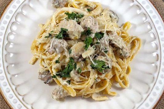 Turkey Mushroom Alfredo