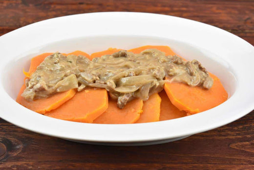 Sweet Potatoes and Pecan Gravy