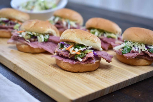 Corned Beef Sliders with Slaw