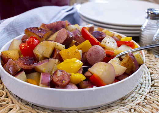 Kielbasa with Peppers and Potatoes