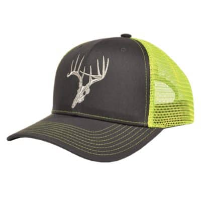 Skullz Outdoors Embroidered Cap charcoal/chartreuse mesh back