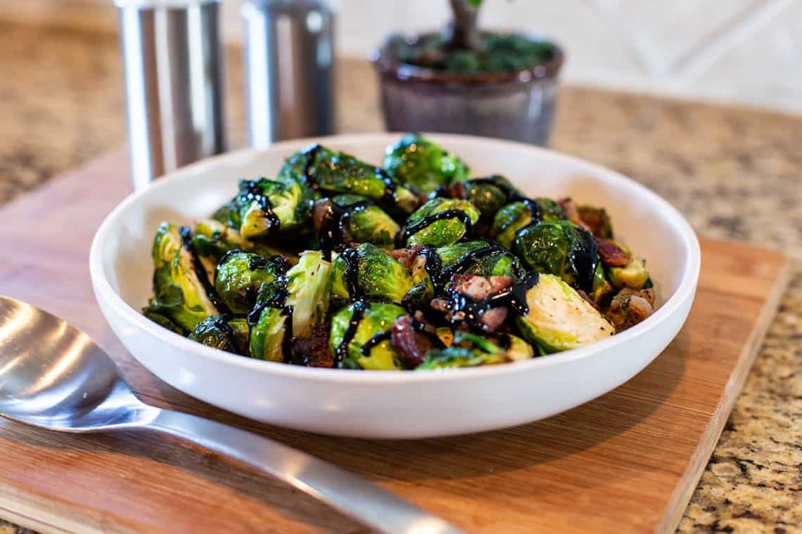 CanCooker Bacon Balsamic Brussel Sprouts Recipe