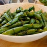 Snap Peas with Basil Butter
