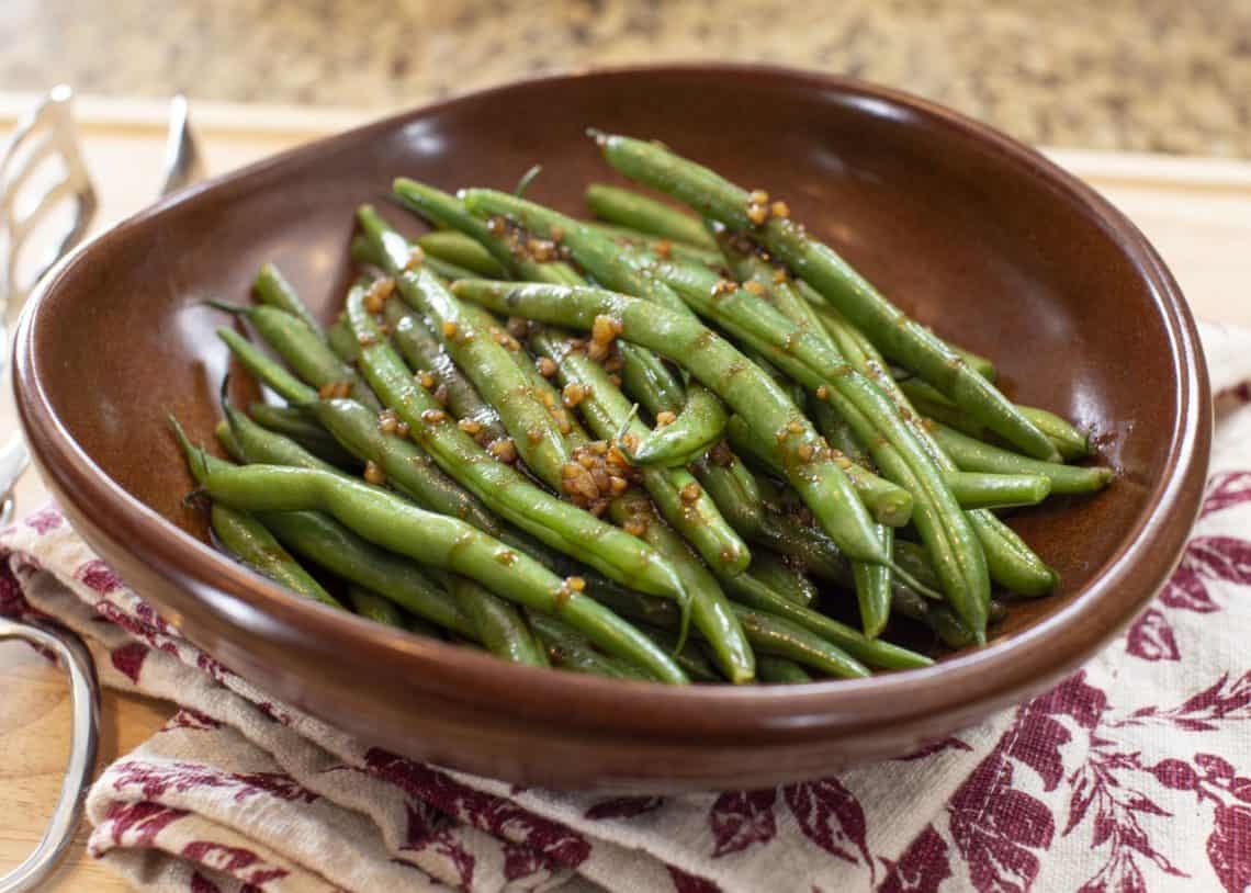Sweet and Spicy Green Beans, Vegetable Side Dish